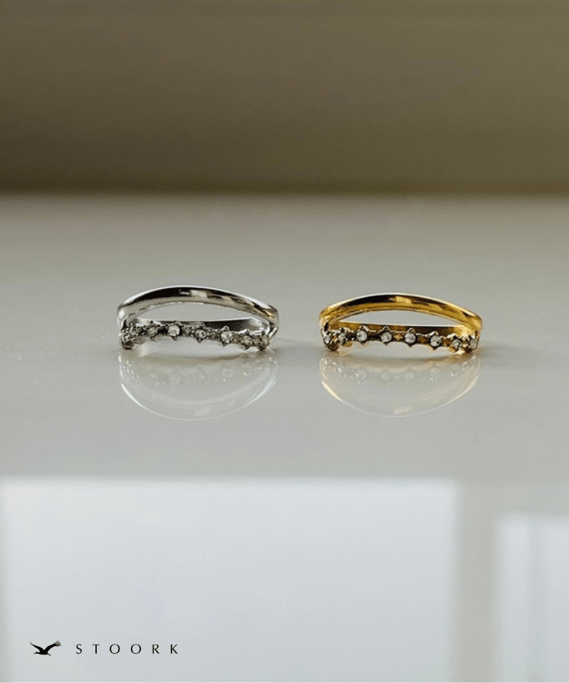 Zircon Double Line Ring - stoork