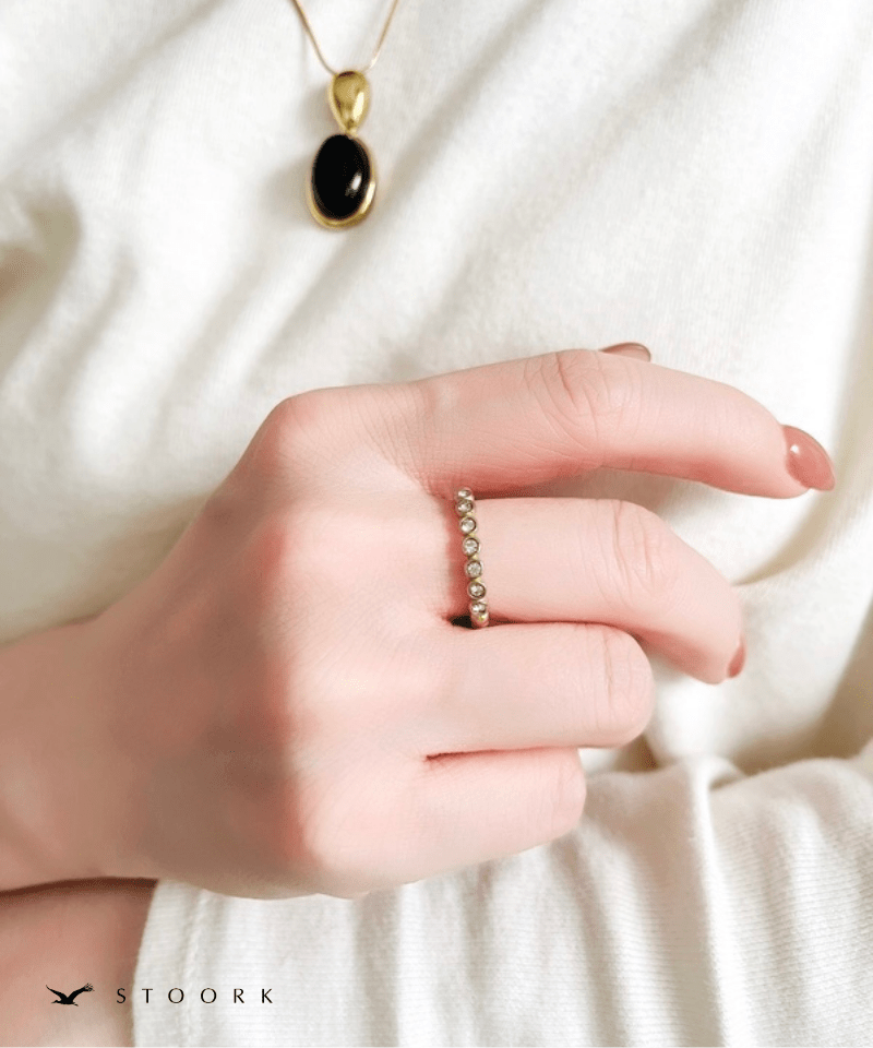 Zircon Line Open Ring - stoork