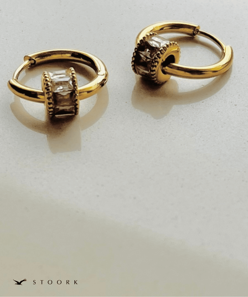 Zircon Ring Hoop Pierce - stoork