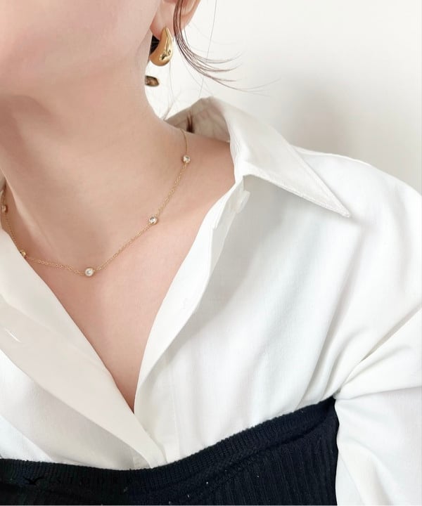 Zircon Station Necklace - stoork