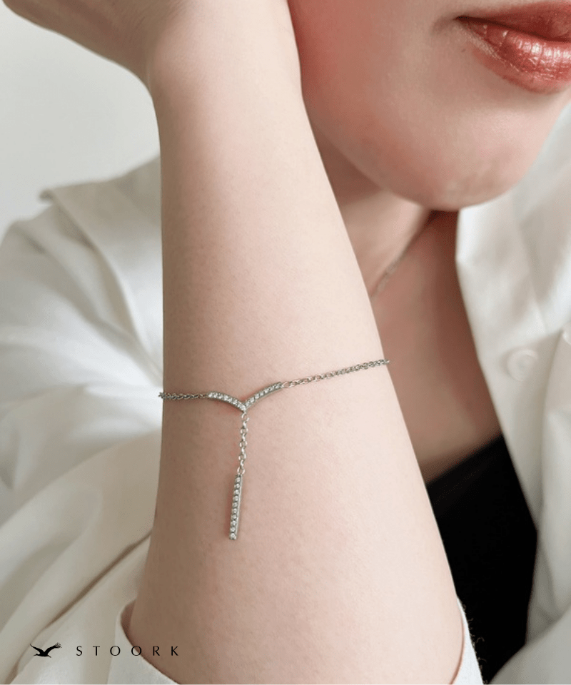 Zircon V Line Bracelet - stoork