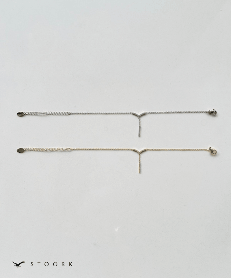 Zircon V Line Bracelet - stoork