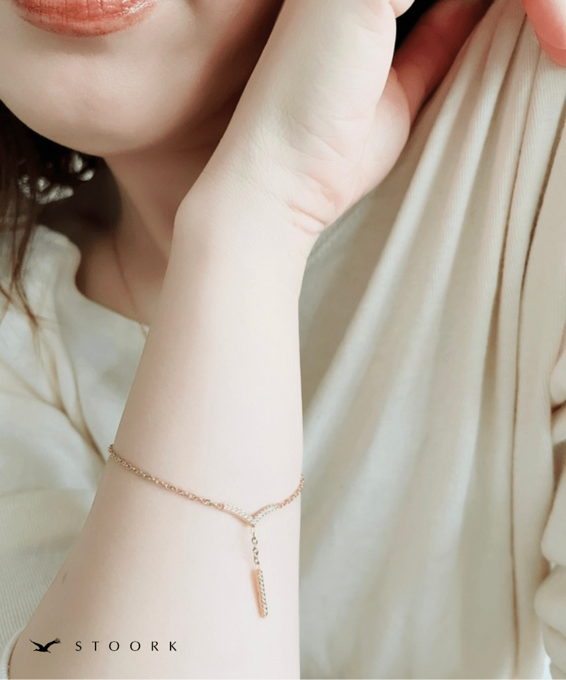 Zircon V Line Bracelet - stoork