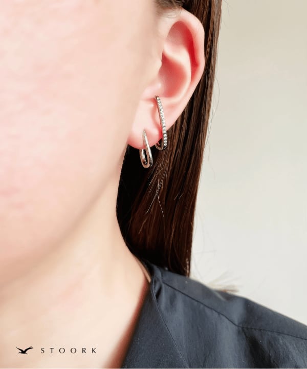 Zirconia Double Line Pierce - stoork