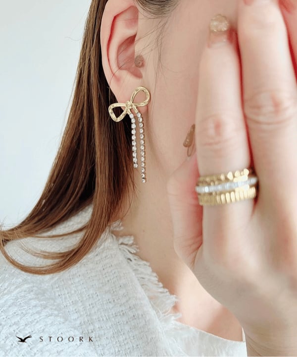 Zirconia Ribbon Pierce - stoork