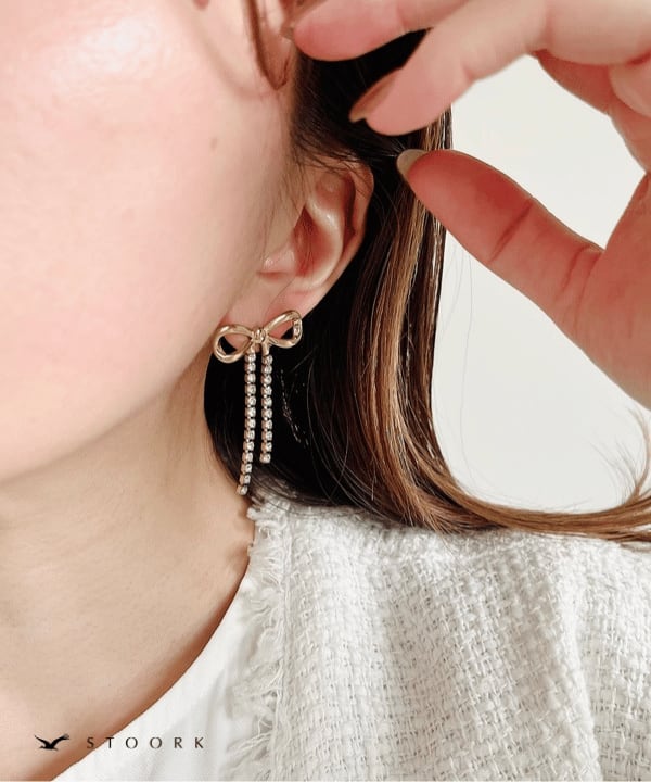 Zirconia Ribbon Pierce - stoork