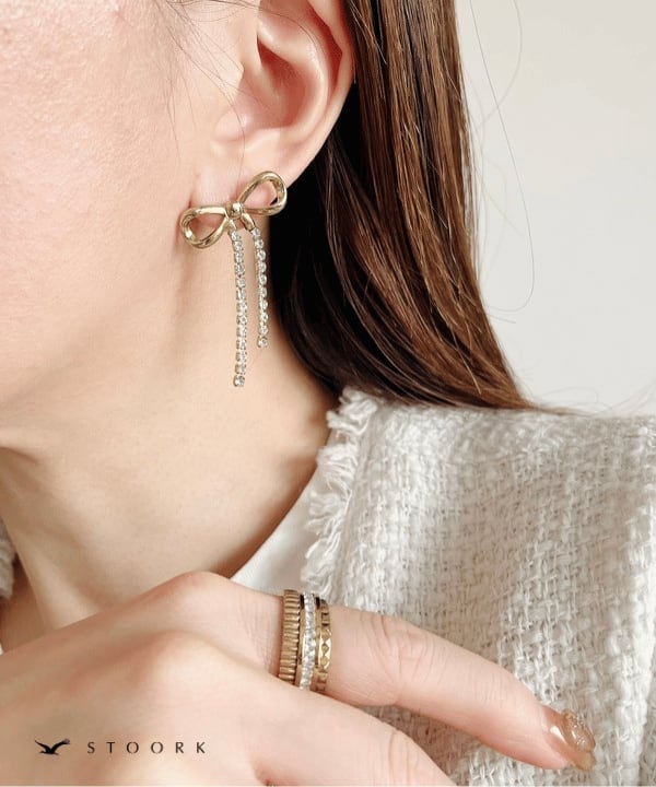 Zirconia Ribbon Pierce - stoork